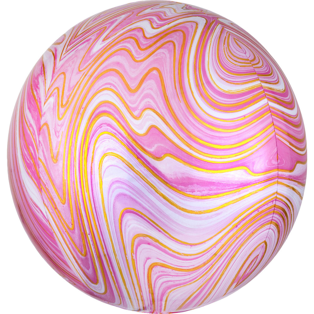 PINK MARBLE ORBZ FOIL BALLOON - House of Party Kenya