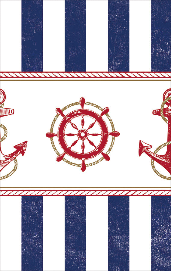 ANCHORS AWEIGH PLASTIC TABLECOVER - House of Party Kenya