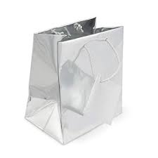SMALL SILVER GIFT BAG - House of Party Kenya